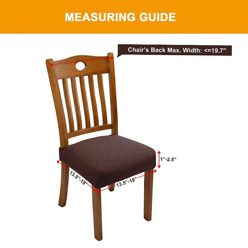 Hot Sell Spandex Jídelna Čalouněný polštář Židle Potah sedáku Snímatelný potah Omyvatelný chránič nábytku