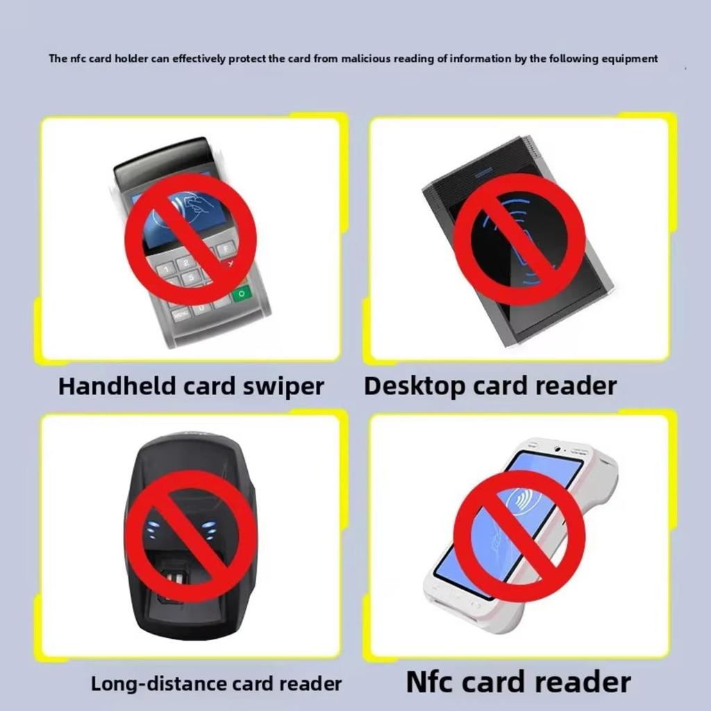 RFID Blocking Credit Bank Card Sleeves Protector Aluminum Foil Anti-Scan Card Holder Access Control Card Keeper Case