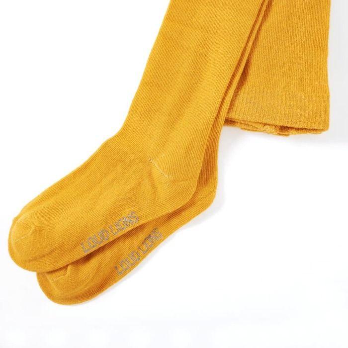 Legging enfant - vidaXL - Taille 92 - 100% coton - Écru - Imprimé citron