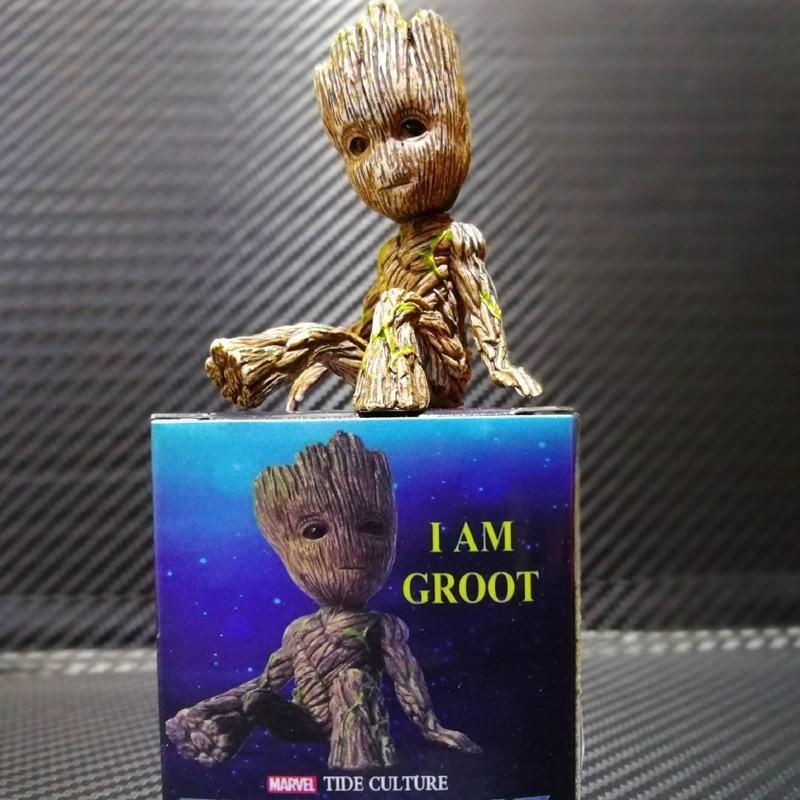 Adorable Groot Figurine Cute Baby Model Unique Desk Decor From Guardians Of The Galaxy