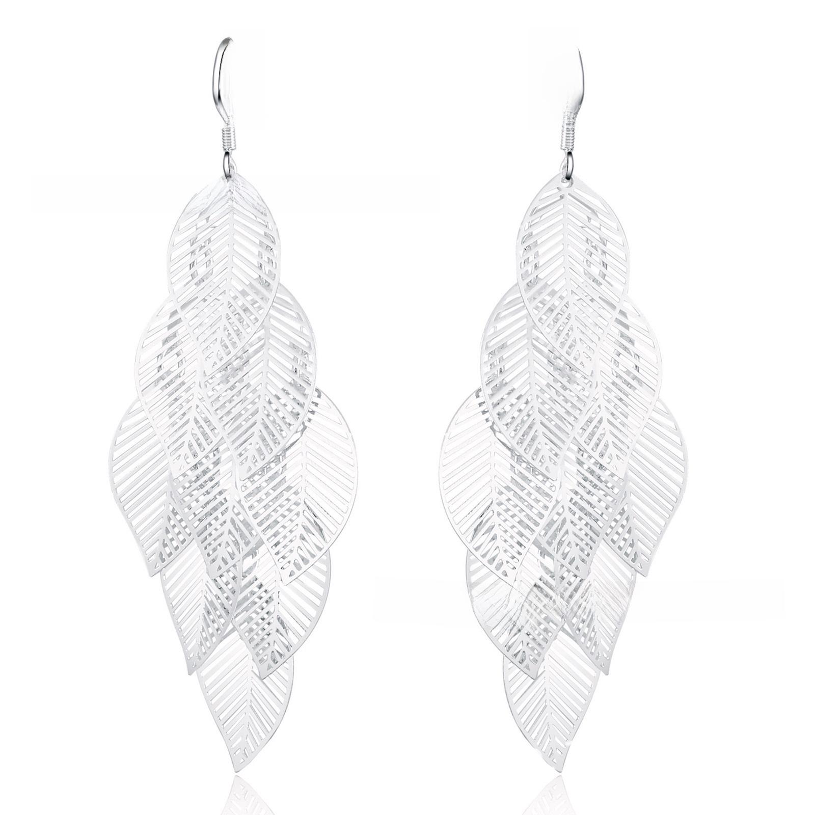 

New Arrival: Exquisite Korean-Style Leaf Earrings in Shiny Silver