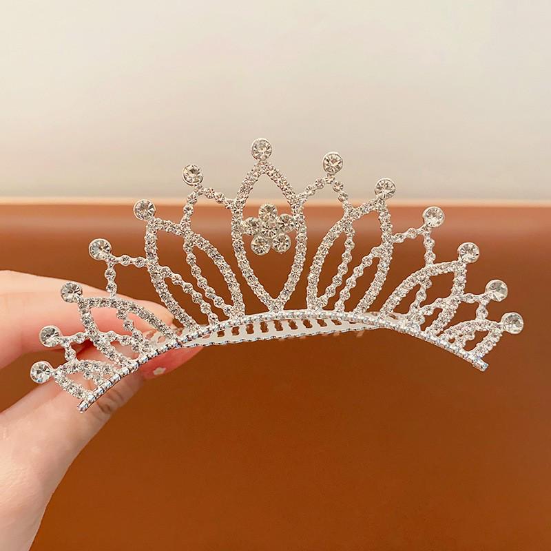 Children's Princess Crown Hair Comb - Cute Hair Accessory for Girls' Birthday or Performance