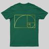 Fibonacci Spiral Geek Graphic T-Shirt