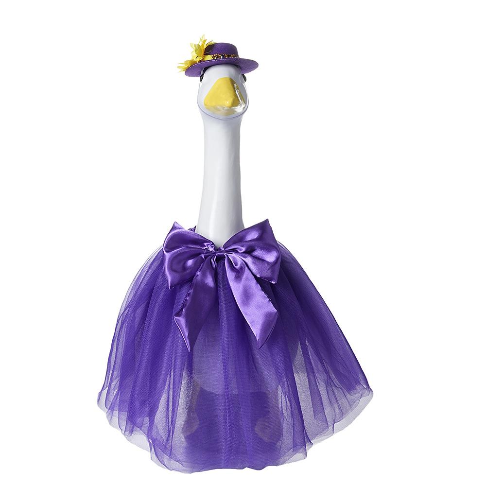 23 Inch Porch Goose Clothes Easter Halloween Party Costume Outfit for Lawn Yard Goose Decor 23in фиолетовый
