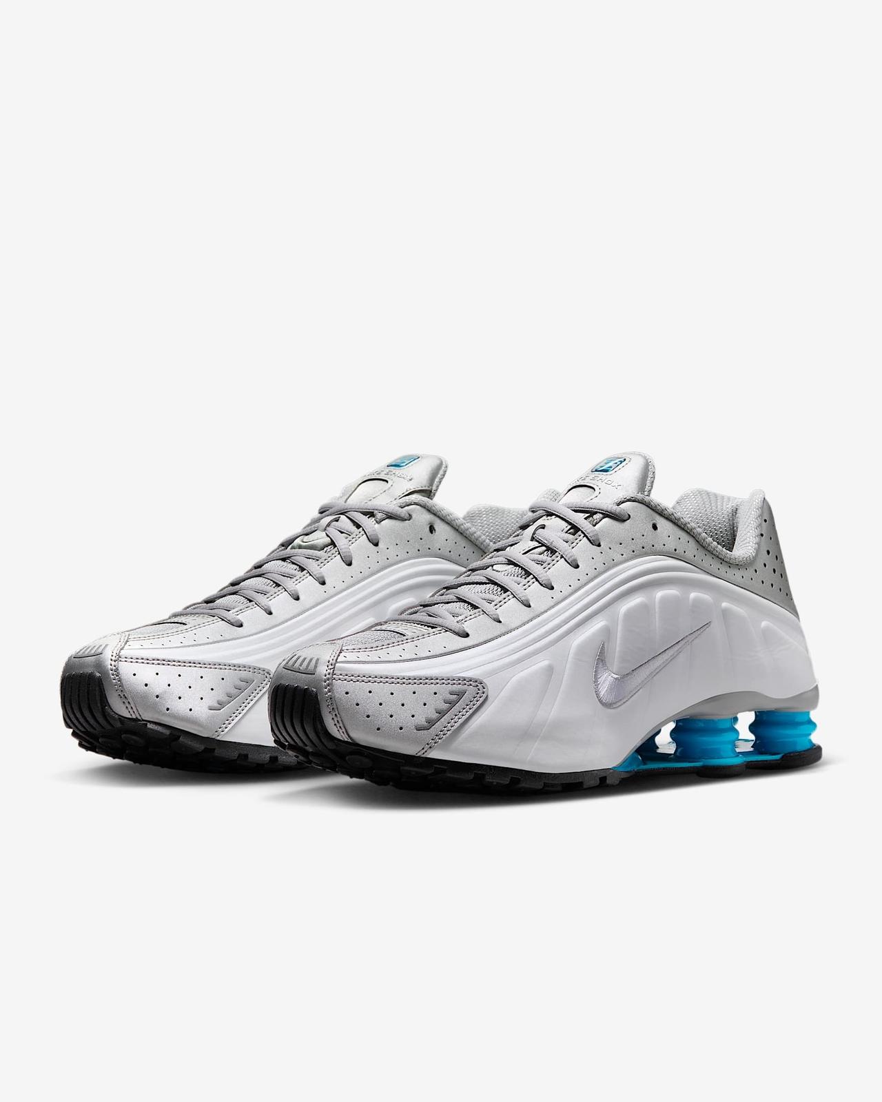 HQ1988-005 Nike Shox TL Металлический Серебристый Белый Голубая Лагуна Голубая Лагуна (Женский) 11.5W