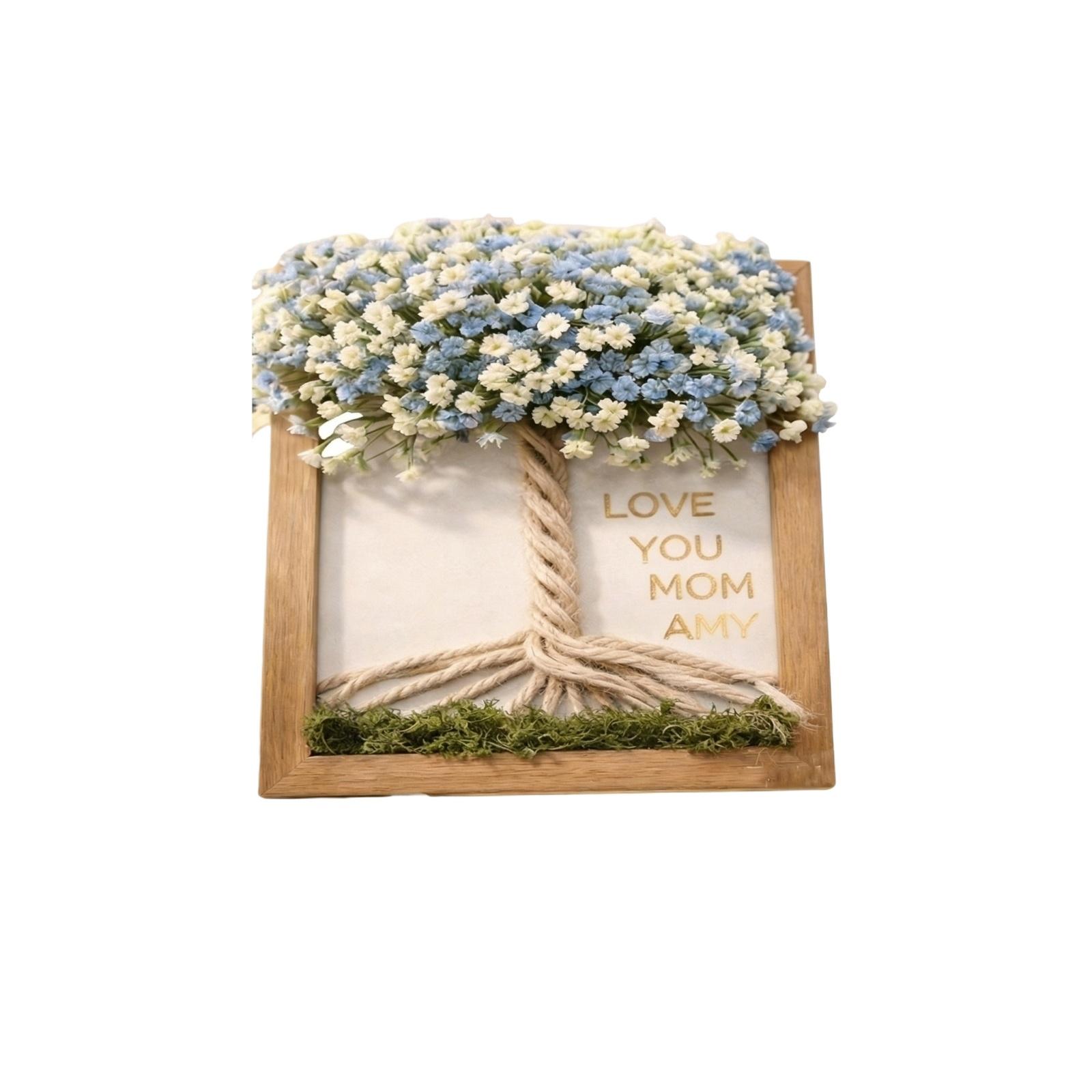 

Bouquet Frame Decoration With Letter Stickers One Size