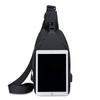 New men's breast bag, simple business shoulder bag, business trip wear-resistant messenger bag, fashion trend breast bag
