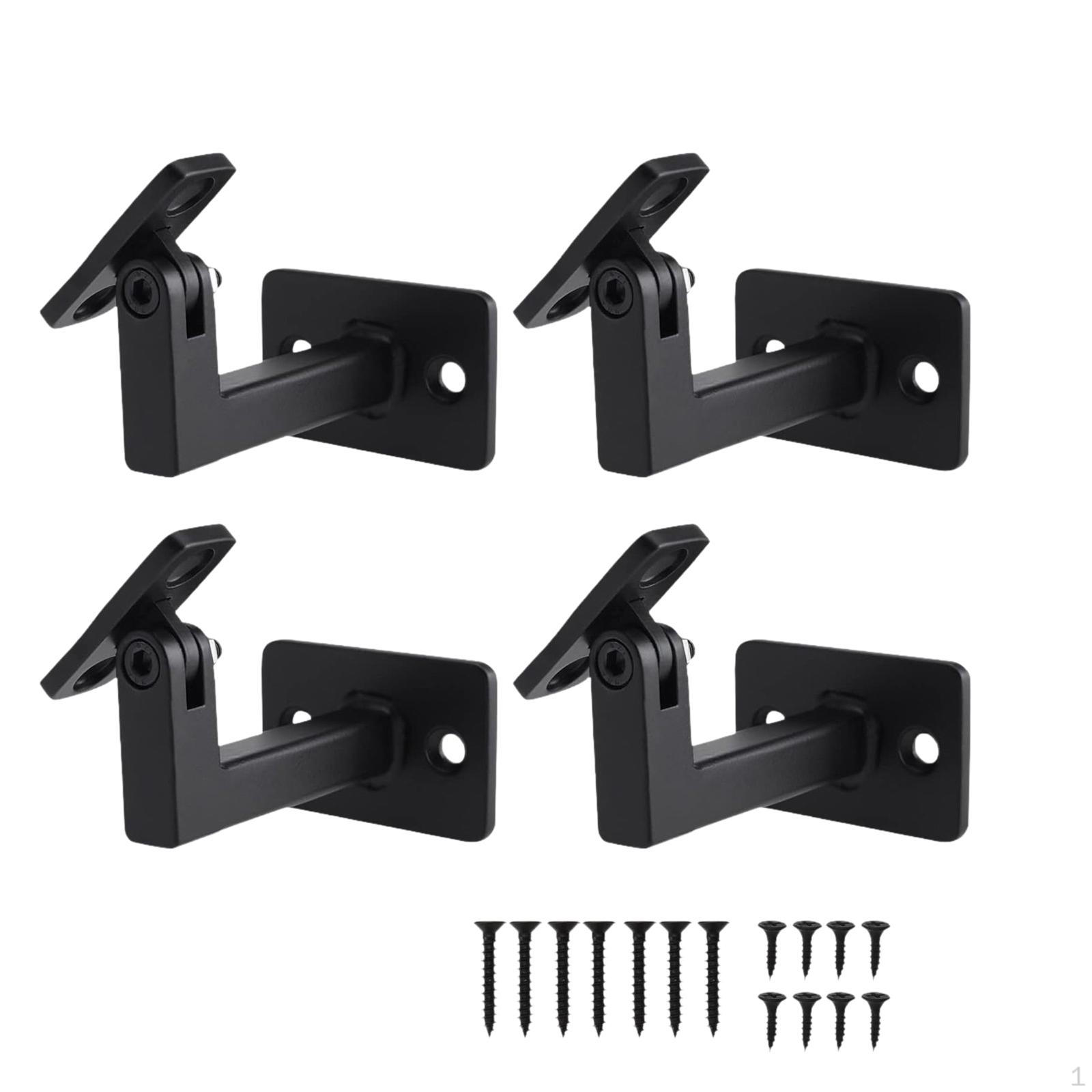 

4x Обертові кронштейни для поручнів Сходові Регульовані DIY Фітинги для поручнів для внутрішніх сходів