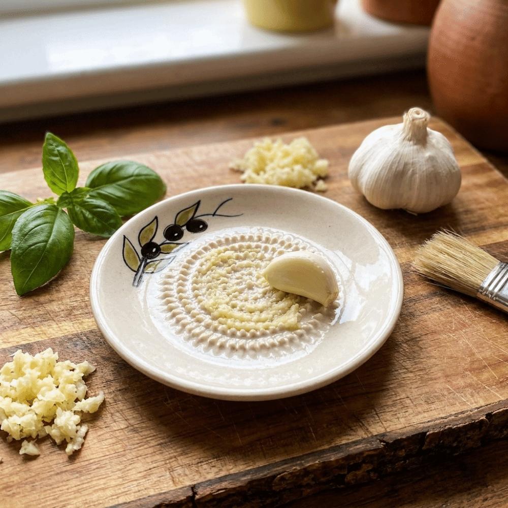 Easy Clean Ceramic Ginger Grater Round Plate Fruit Grinding Tool Tomato Grinder Dish  Fruit Puree