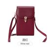 Solid Color Flip Round Lock Phone Bag, Women's Crossbody Bag with Long Shoulder Strap and Credit Card Slot