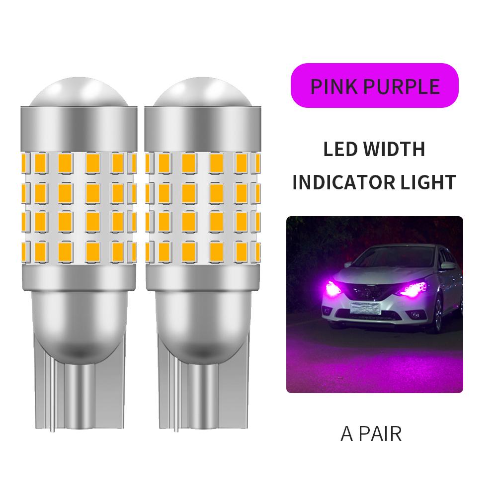 2PCS Car T10 LED Bulb W5W 194 LED Signal Lights Canbus 12V Trunk Lamps Auto Signal Lamp Accessories