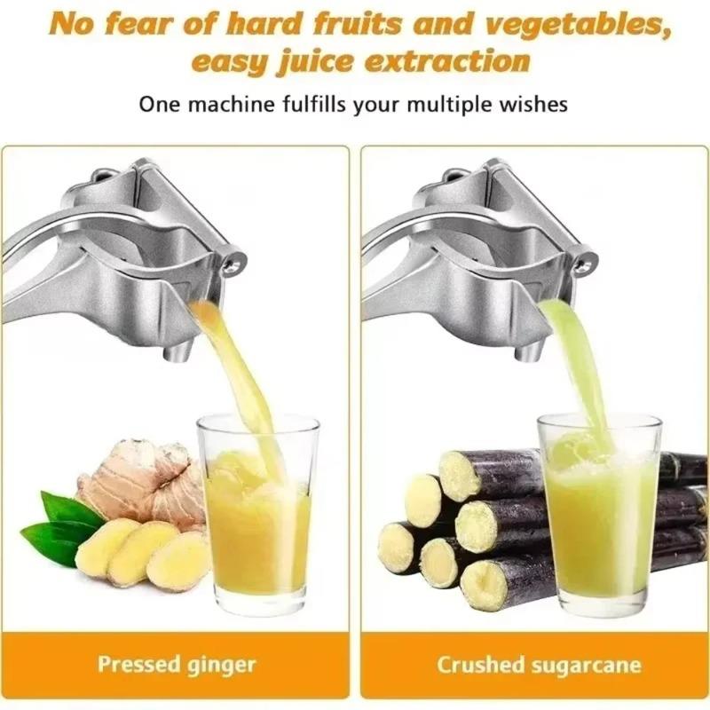 Manual Aluminum Alloy Fruit Press Juicer for Pomegranate Sugarcane Multifunctional Hand Squeezer Kitchen Bar Fruit Extract Tool