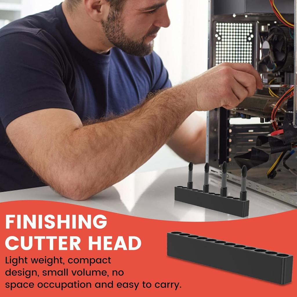 Bit Holder, Drill Bit Holder, Tool Box Organizer, 21Pcs Hex Bit Holder, 12 Holes Hex Bit Organizer, Organizer Hex Bit Holder Rack for Hex Shank Bits