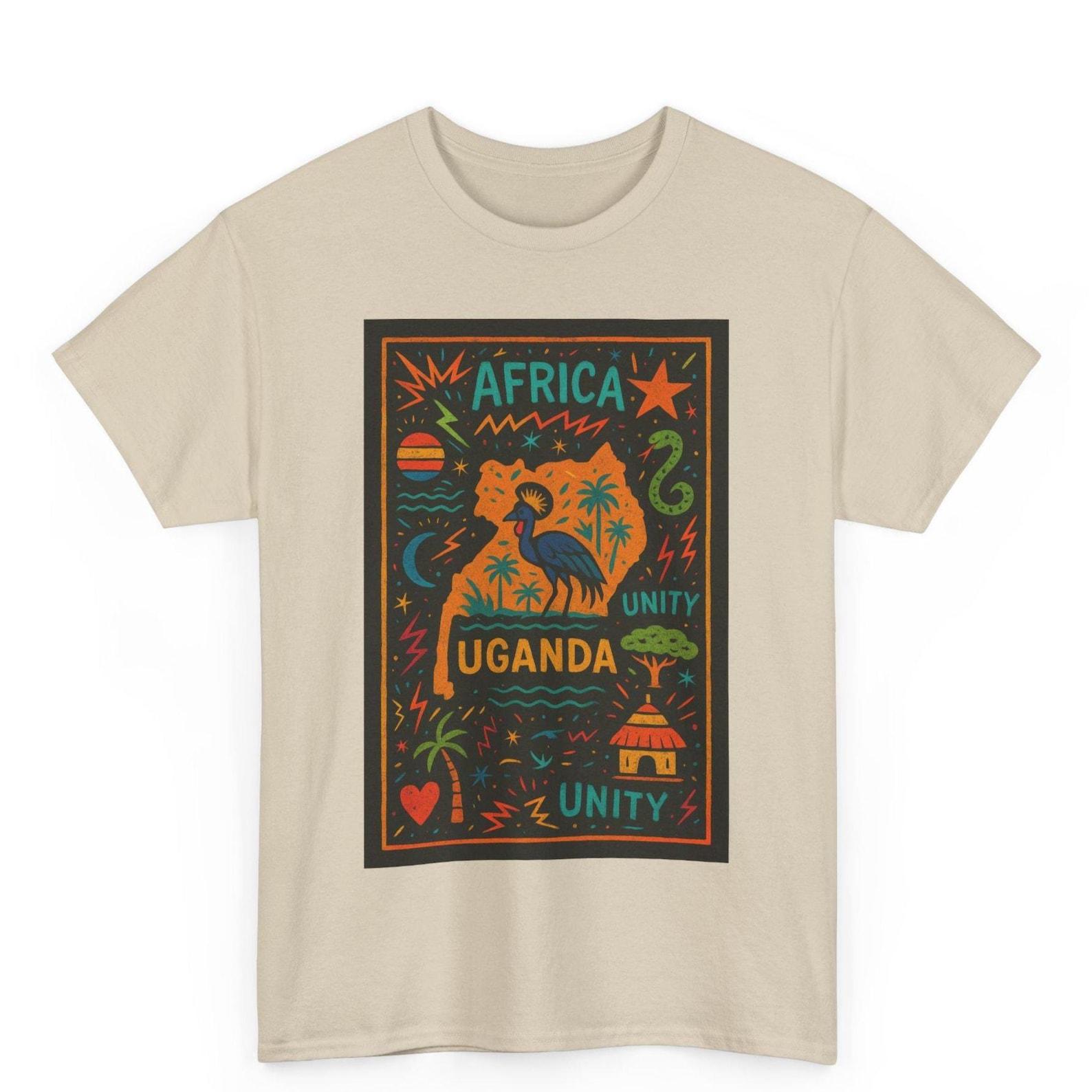 Uganda T Shirt Unisex | Vintage Kampala Graphic Tee | African Heritage Pride Shirt | Cool Gift for Ugandan Soul Culture Lovers 3XL
