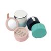 Leather Bangle Box Custom Logo Leather Half Pendant Jewelry Box for Bracelet Ring Necklace Storage  Gift Packaging Box