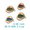 DC 0V-100V 0.28 Inch LED Digital Voltmeter Voltage Meter Volt Detector Monitor Tester Panel Car 12V 24V Red Green Blue Yellow Fuses4