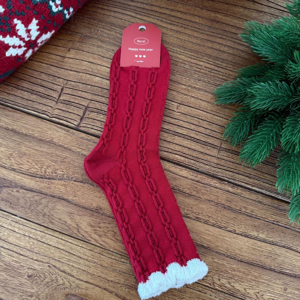 European Goods Followed By Thickened English Numeric Socks Internet Celebrity Chen Tai Trendy Sports Socks