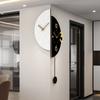 Modern Double Sided Wall Clock Luxury Corner Wall Watch Silent Aesthetic Pendulum Clocks Minimalist Elegant Living Room Watches