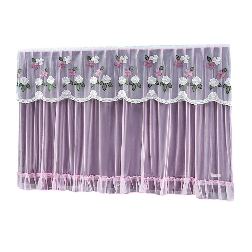 Embroidered Lace TV Dust Cover Ultra-thin TV Screen Monitor Cloth Fashion LCD TV Protective Cover