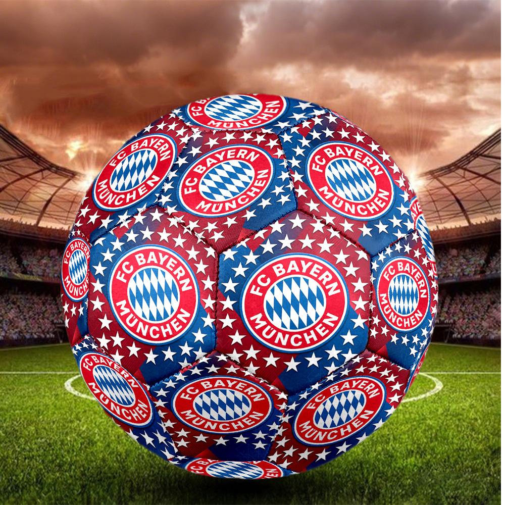 Bayern Monaco Pallone da Calcio Taglia 5 Alta Elasticità Pallone da Calcio Per Competizione All'aperto Allenamento Quotidiano Gioco