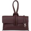 Women's Leather Handbag Vera Pelle Nodo Burgundy