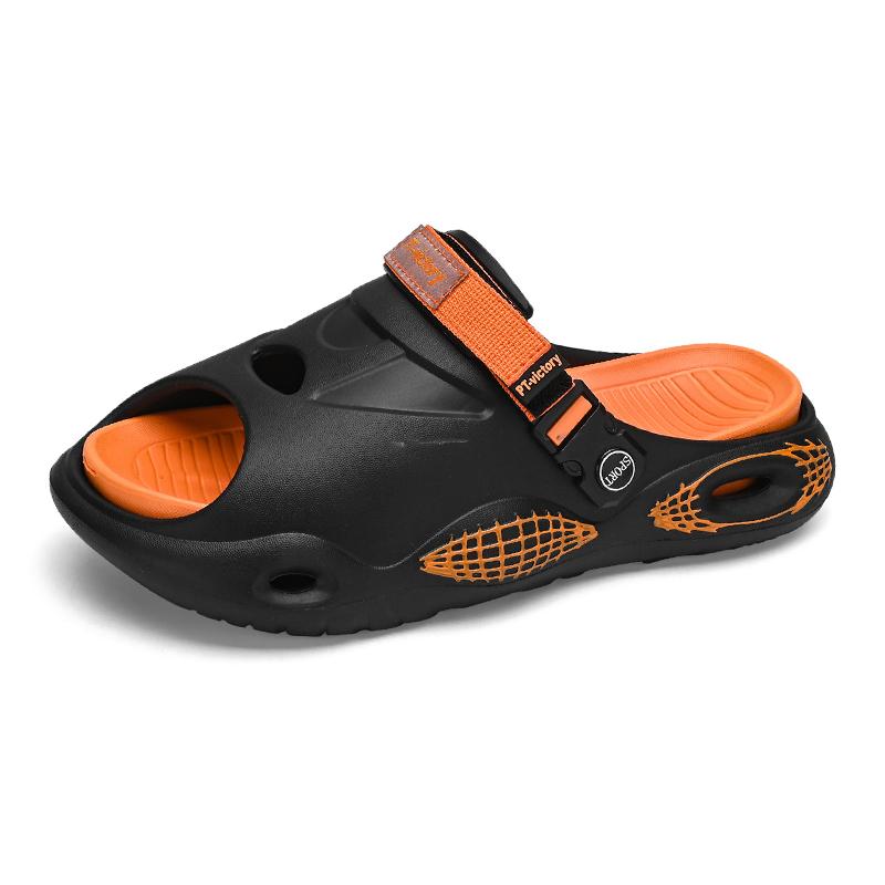 Модные новые распродажи мужские сандалии Eva летние повседневные тапочки спортивные — фото 9