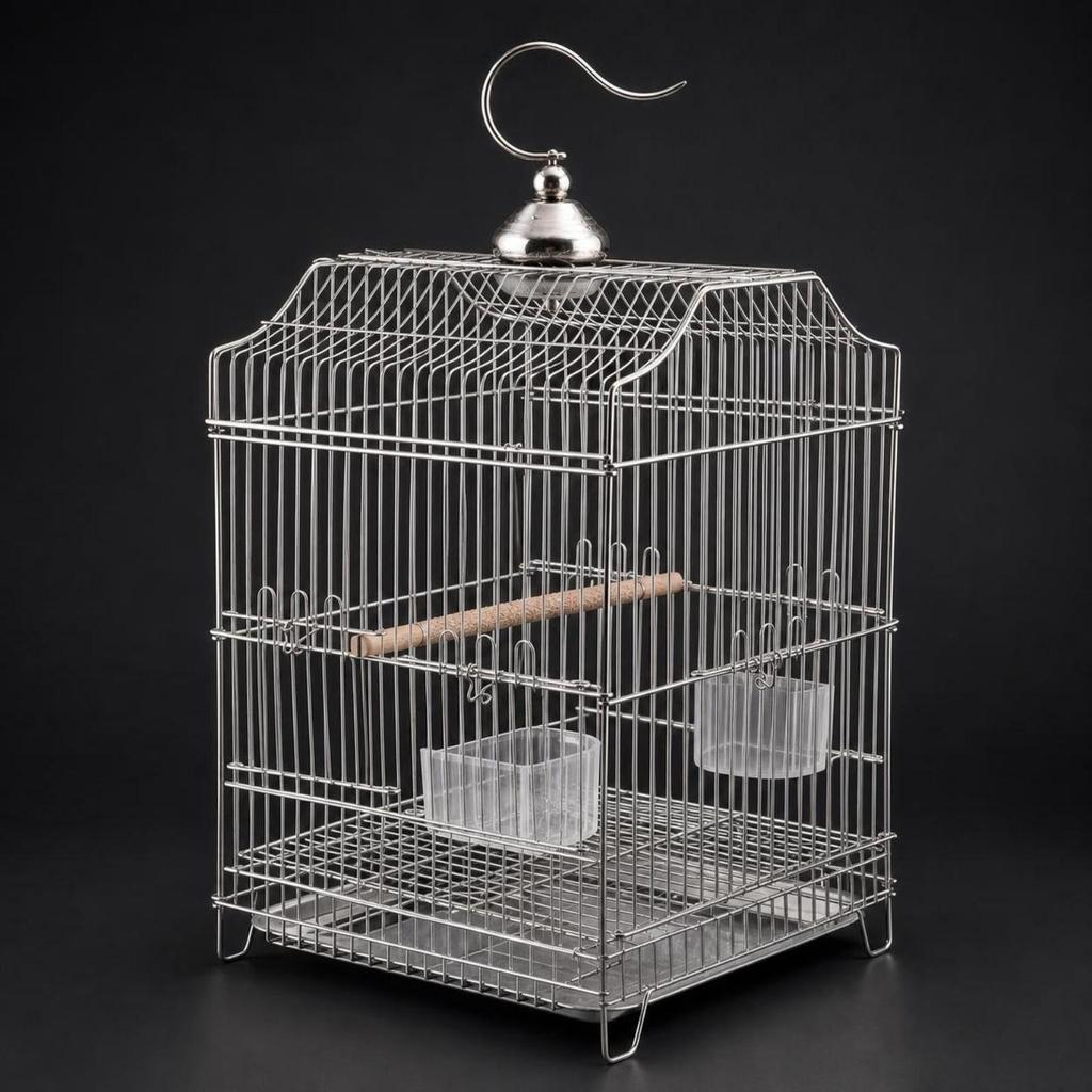 Stainless Steel Birdcage Cage Rust-Resistant Pet Supply for