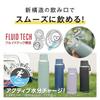 Thermos Water Bottle Vacuum Insulated Carry Mug 1L Charcoal Handle Insulation Cold Dishwasher Safe Convenient Loop Smooth Drinking Fluid Tech JOY-1000