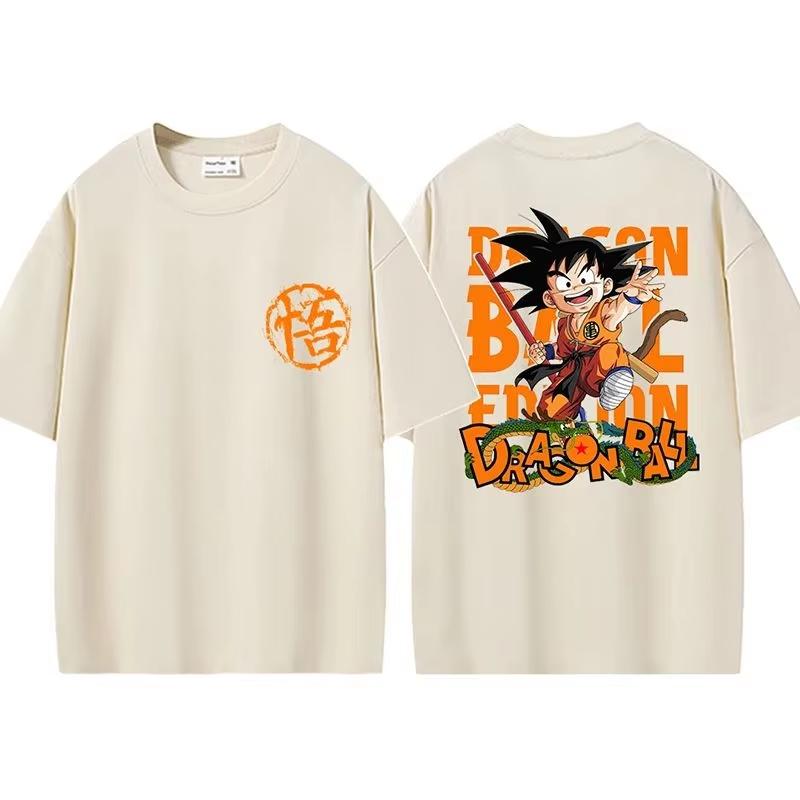 2026 New Dragon Ball Z Goku Tshirt Summer Cotton Print Mens and Womens Casual Street Shortsleeved Tops Mens Tshirt