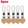 Bathroom Towel Clips Multipurpose Woven Rope Clothes Pegs Hat Organizer Holder Wood Heart Head Metal Clamp Storage Accessories
