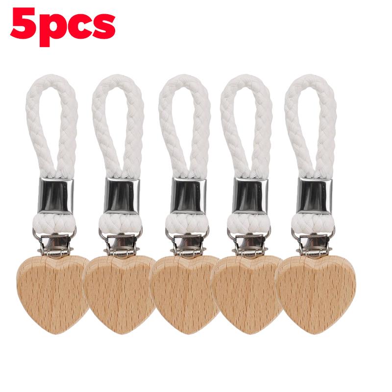 Bathroom Towel Clips Multipurpose Woven Rope Clothes Pegs Hat Organizer Holder Wood Heart Head Metal Clamp Storage Accessories