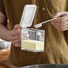 Seasoning Box with Cover and Spoon Seasoning Rack with Cover and Spoon Household