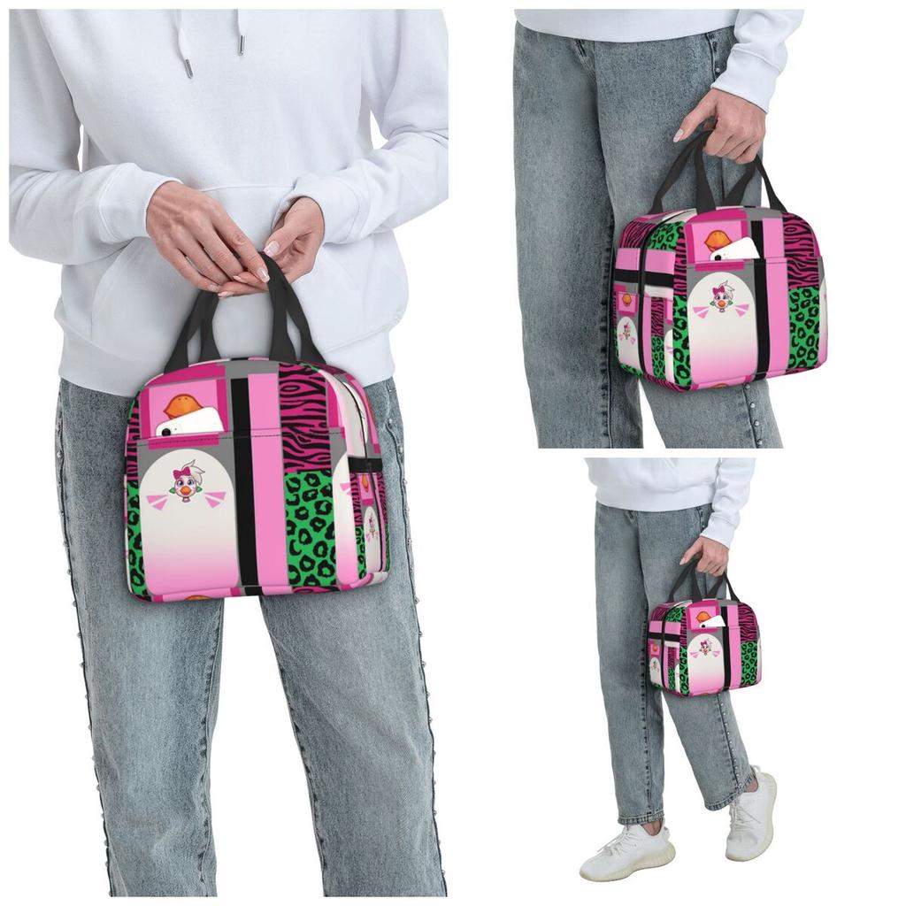 Glamrock Chica Fazbear Entertainment Insulated Lunch Bag for Women Office Cooler Thermal Food Box Tote  Lunch Boxes Container