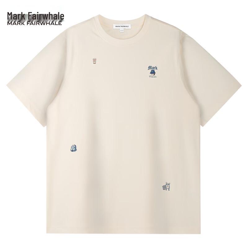Mark Fairwhale Men's Embroidered Antibacterial Short Sleeve T-Shirt
