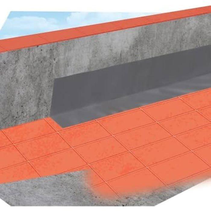 Bande butyle imperméable - CEYS - AGUA STOP - 10 cm x 10 m - Couleur brique - Mixte