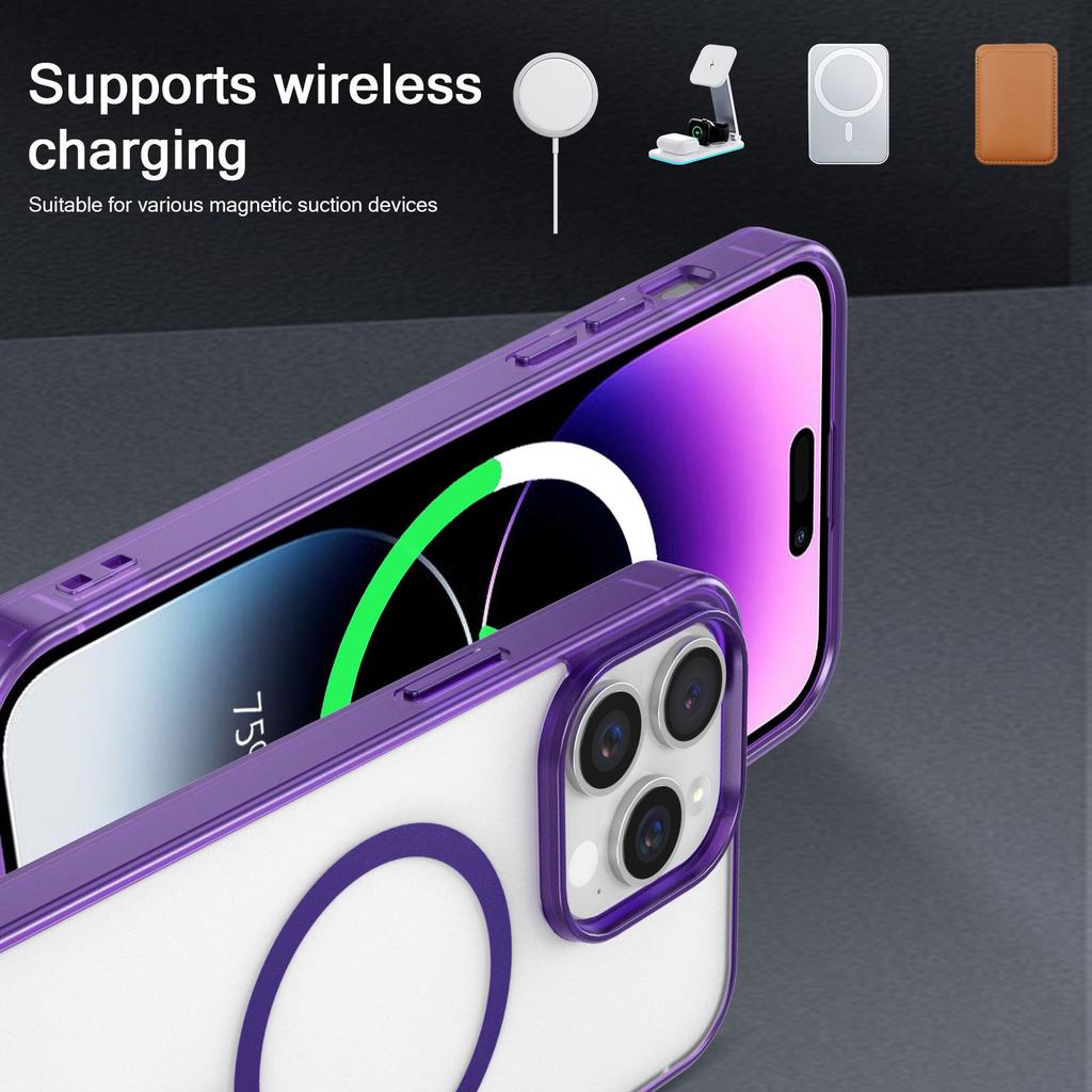 Applicable To IPhone15ProMax Mobile Phone Case Skin-sensitive Magnetic Suction Apple 14 Transparent 13 Acrylic Protective Case