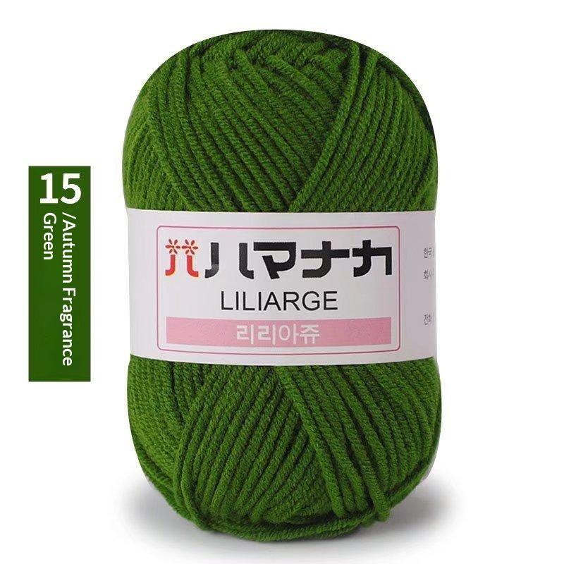 4Pcs Diy Baby Milk Sweet Soft Cotton Knitting Wool Yarn Thick Fiber Velvet Yarn Hand Knitting Wool Crochet Yarn For Diy Sweater