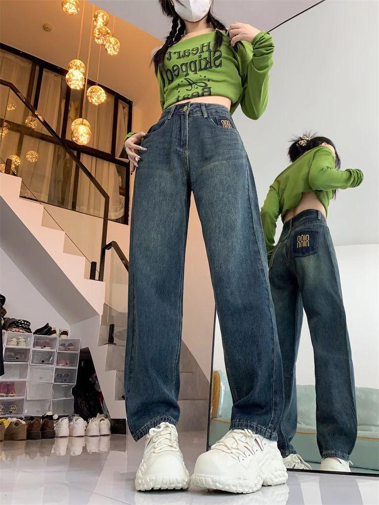 

Женские брюки-морковки с высокой талией - Стройнящие, свободного кроя для фигуры типа груша , Весна/Осень, Большой размер, Папин стиль. 3XL