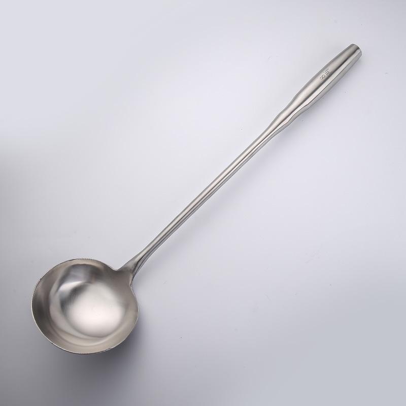 Stainless Steel Extended and Thickened Stir-frying Spoons, Large Spatulas, Rice Spoons, Strainers, and Kitchen-specific Serving Spoons