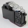 For Olympus OM-D E-M10 Mark III Camera Case PU Leather Half Cover with Battery Opening Bottom