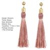 Bohemian Wedding Tassel Ear Studs Long Dangle Earrings Bridal Bridesmaid Jewelry