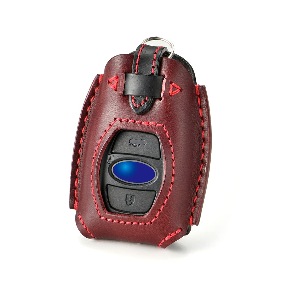

Smart Key Case Compatible with and STI [Kecha-ya] Levorg, Impreza, XV, Forester, GR86, Outback, B4, WRX, BRZ, S4, (sbr-a) (Wine/Black)
