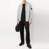 STONE ISLAND Hooded Track Top Melange Grey Men Tops 761564251-V0M64