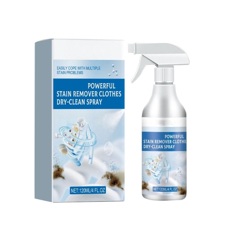 Convenient Dry Cleaner Spray Stains Removers Laundry Spray Quick and Gentle Formula,Suitable for Busy People 1/2bottle