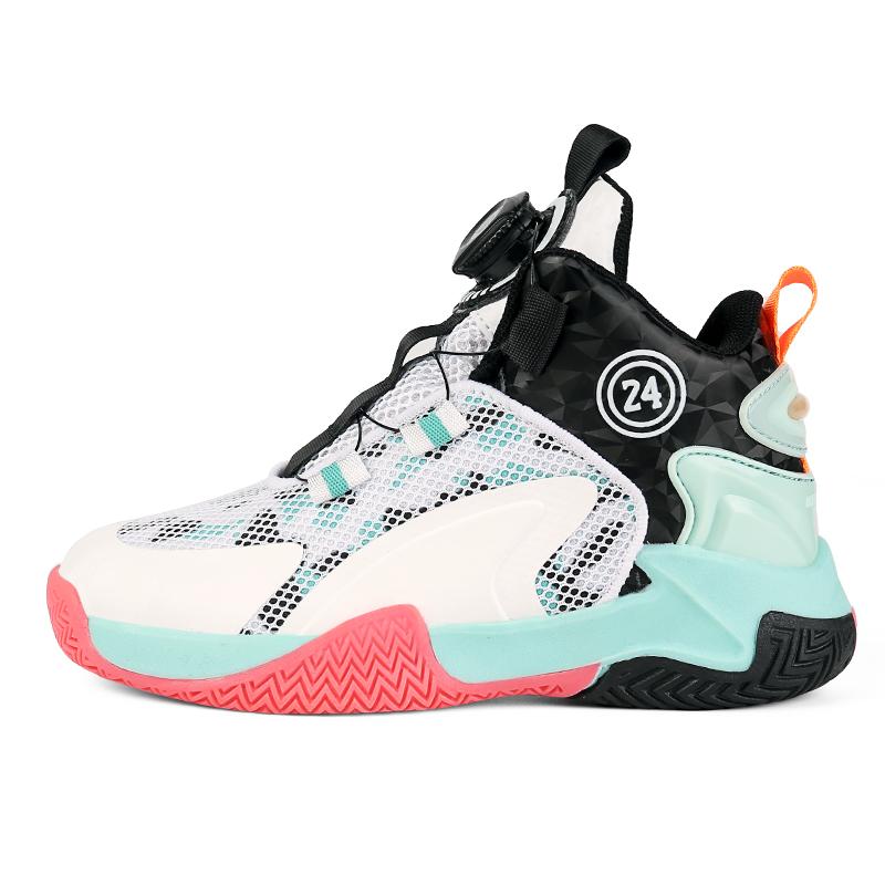 31-42 Kids Lagre Size Convenient and Fashionable Sports and Leisure Shoes High Top Basketball Shoes Sport Shoes