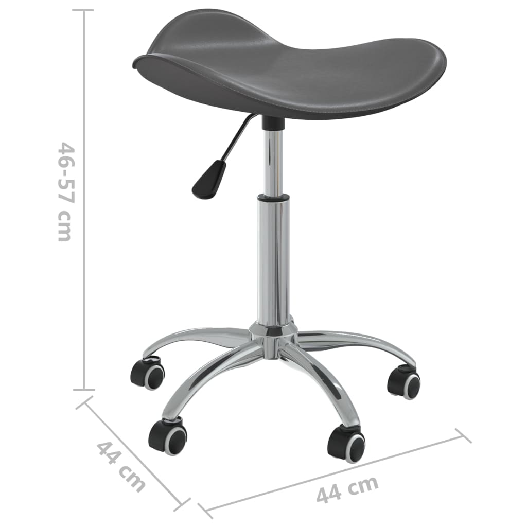 Dining Room Chair Swivel Grey Faux Leather