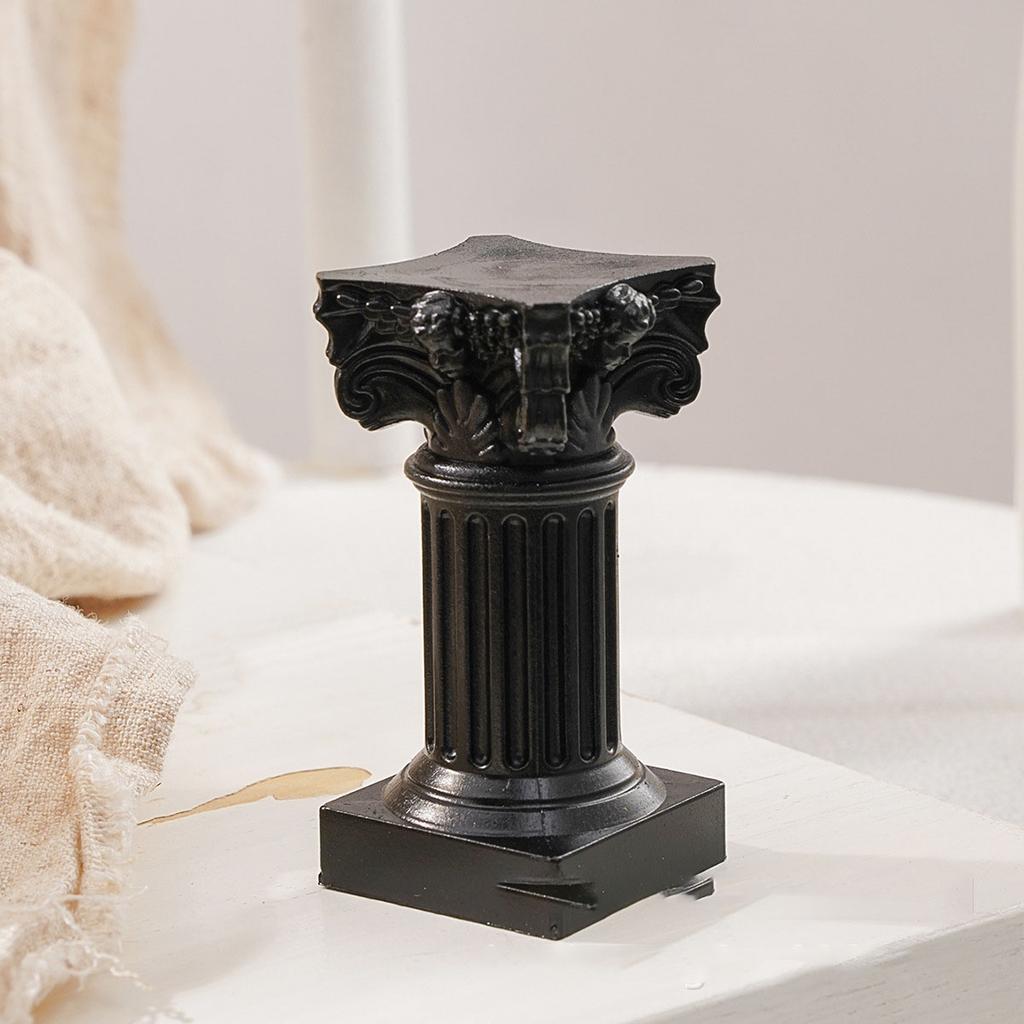 Doric Roman Pillar Nordic Gypsum Decoration Home Mini Gypsum Pillar Candlestick INS Sense of Atmosphere Photography Painting Pro