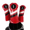 3Pcs Driver/Fairway Wood/Hybrid Club Head Cover Set Leather Golf-Club Headcovers Portable Golf Accessories for Women Men