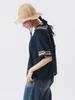 Beams Boy Shirt Trepied Tape Gathered Smock Navy Free S/S [Special Order] Women's