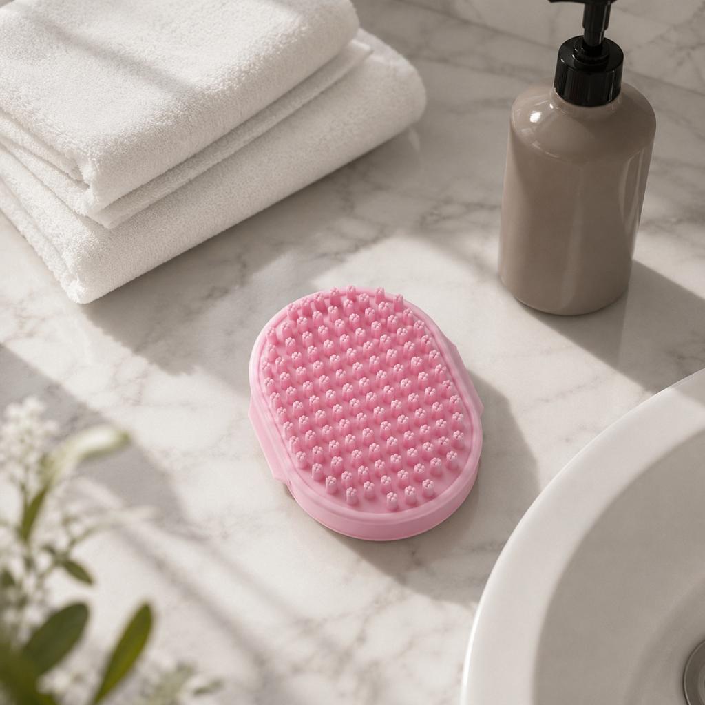Pet Bath Brush, Massage Grooming Tool for Dogs Cats, Soft Shower